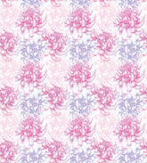 Pink Levender shaded Floral Printed Fabric Material